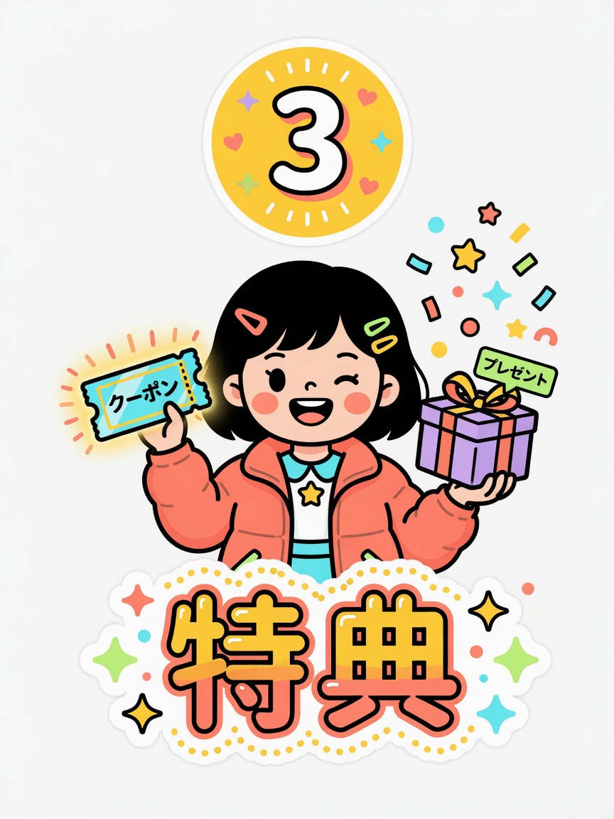 クリアして特典を受け取る
